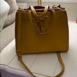 Kate spade purse mustard color